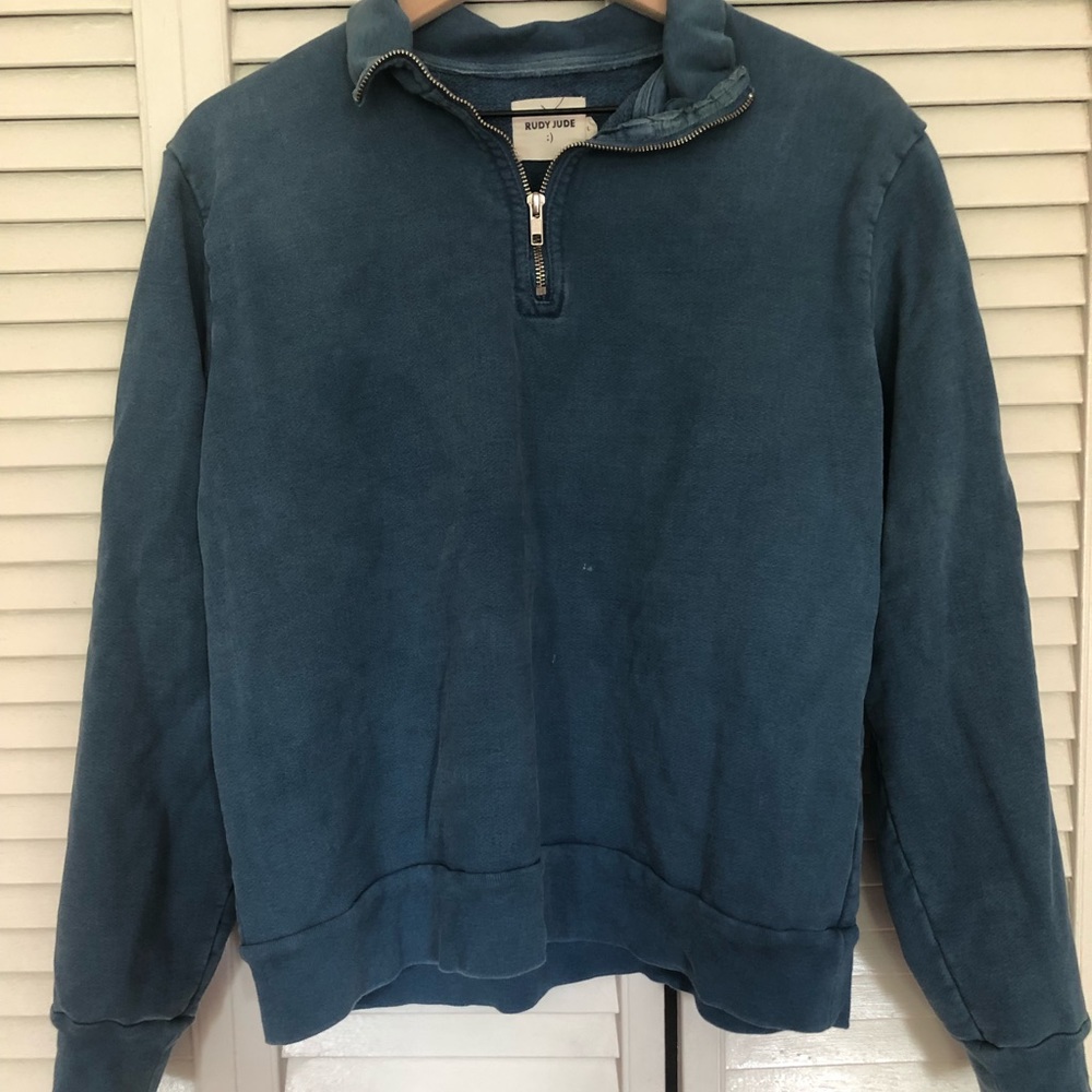 Blue Rudy Jude half zip pull over